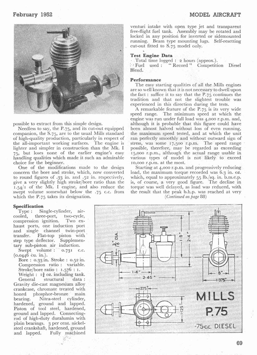 Rc Model Vehicle Parts Accs Model Aircraft Engines Mills Cc Repro